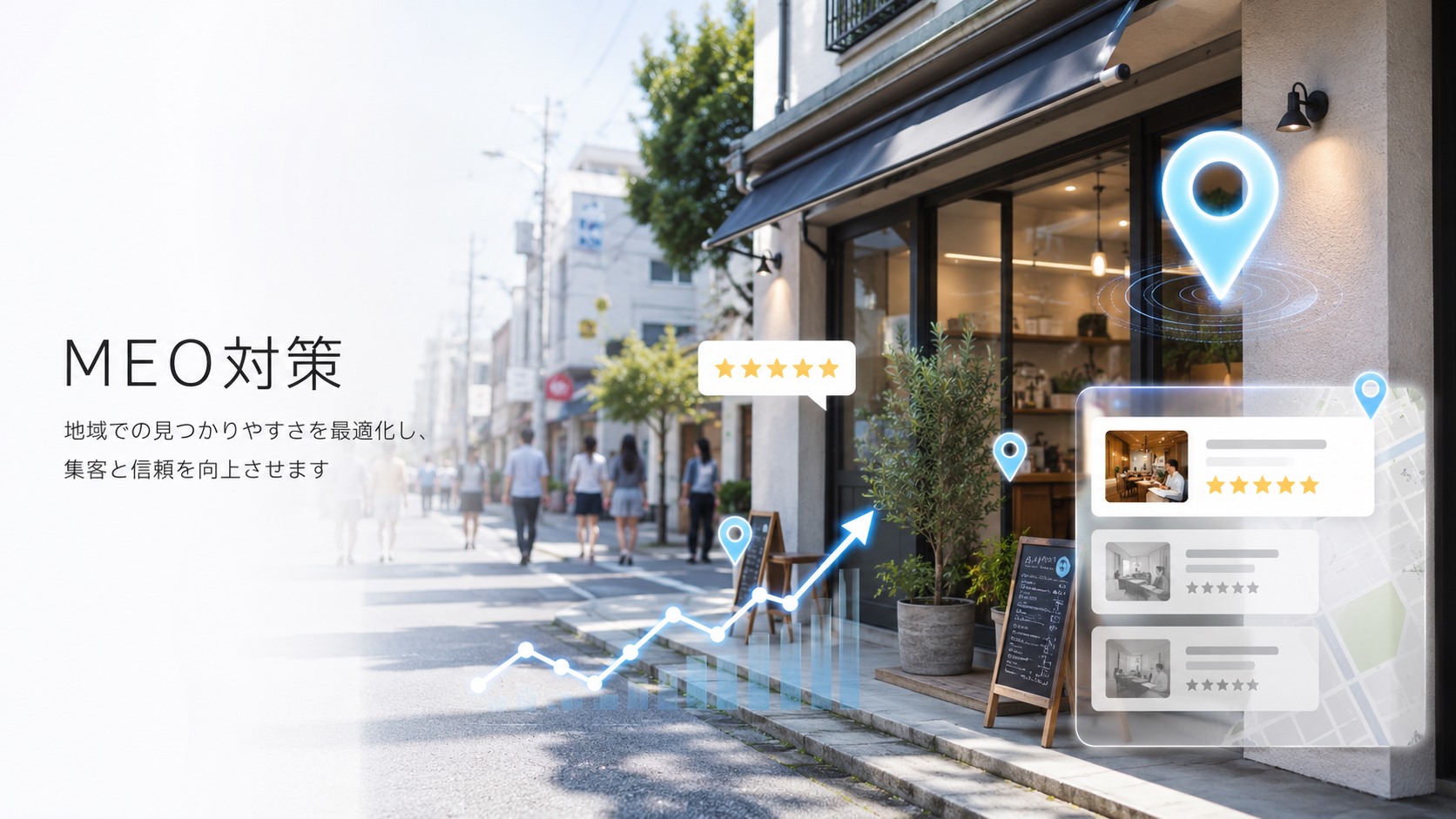 MEO・Googleビジネスプロフィール運用代行のイメージ